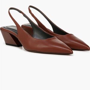 Chocolate Brown Slingback Shoes
